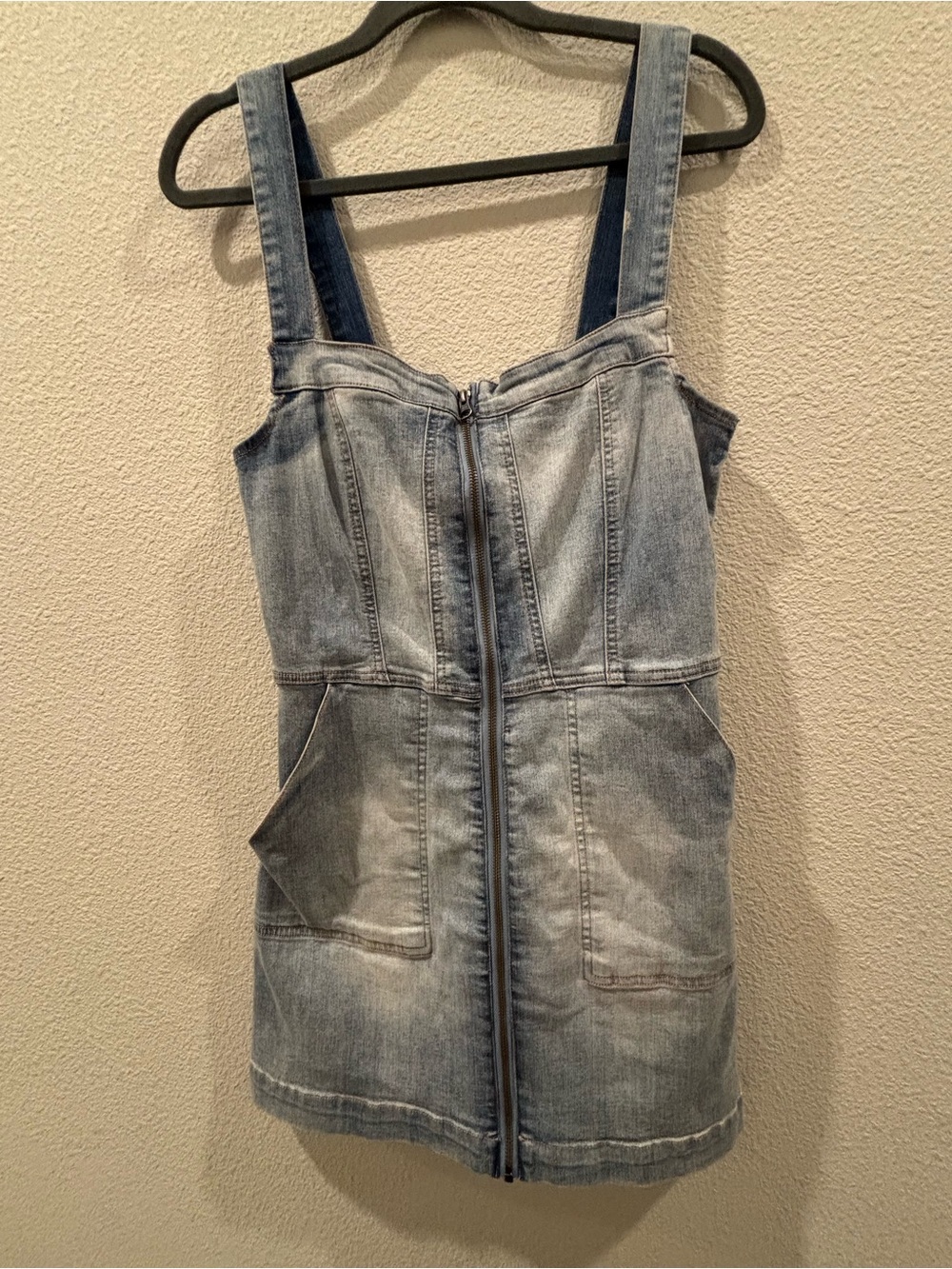 Altar'd State Light Blue Denim Midi Dress